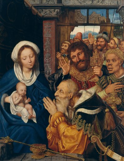 Adoracja Trzech Króli, 1526. autorstwa Quentin Metsys I