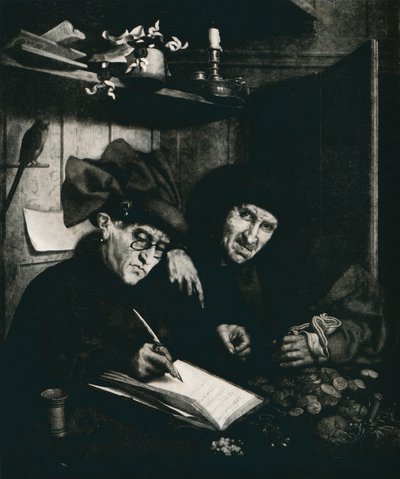 „Kredytorzy”, ok. 1515, 1912 r autorstwa Quentin Metsys I