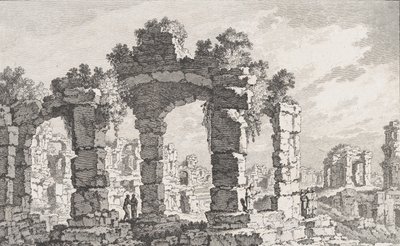 Ruiny Cumes, XVIII wiek. autorstwa Quentin Pierre Chedel