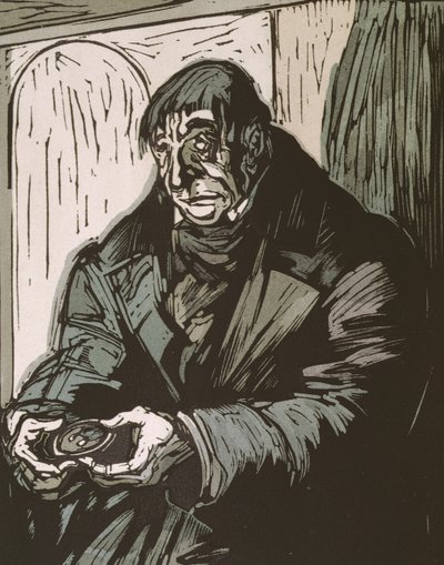 Ilustracja z „Le Pere Goriot” Honore de Balzac, wydanej w 1922 r. autorstwa Quint