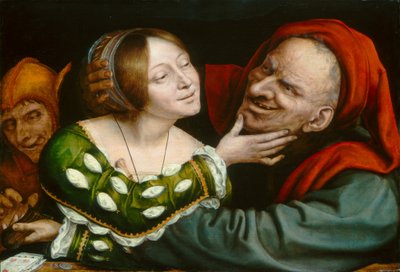 Źle dobrani kochankowie, c. 15201525. autorstwa Quinten Metsys