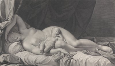 Śpiąca Wenus z Kupidynem na kolanach, 1783. autorstwa Quirin Mark