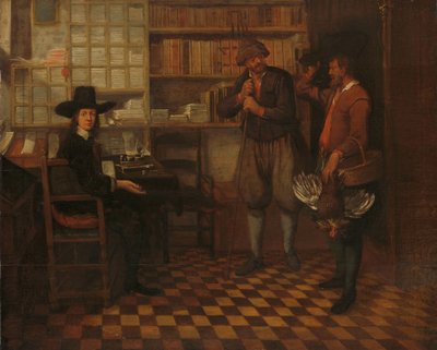Czynsz dzierżawcy rolnika autorstwa Quiringh Gerritsz. van Brekelenkam (attributed to)