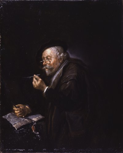 Old Man Writing autorstwa Quiringh Gerritsz. van Brekelenkam