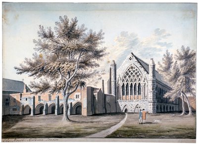 Widok Ely House w Ely Place, Holborn, Londyn, 1775 autorstwa RB Godfrey