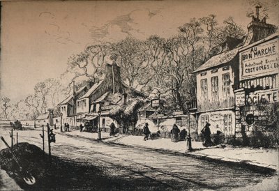 „Dom JJ Rousseau, Montmartre”, 1915 autorstwa RP Grouiller