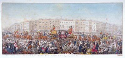 Królowa Karolina podróżuje do katedry św. Pawła w Londynie, 20 listopada 1820 1821 r. autorstwa RWU