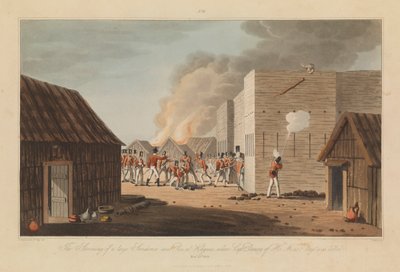 Szesnaście widoków plajt w perskich siłach zatokowych przeciwko arabskim piratom autorstwa R. (after) Temple