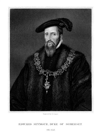 Edward Seymour, 1. książę Somerset, Lord Protektor Anglii, 1823. autorstwa R. Cooper
