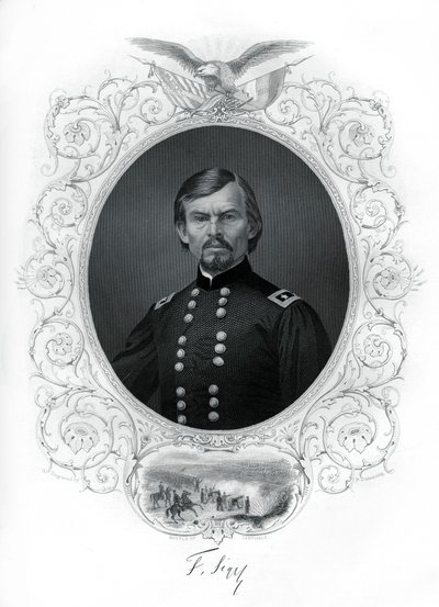 Generał Franz Sigel, generał Unii w wojnie secesyjnej, 1862-1867. autorstwa R. Dudensing