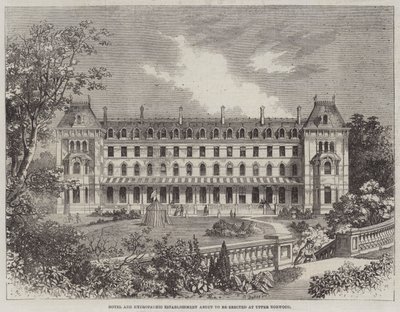 Hotel i zakład hydropatyczny mają zostać wzniesione w Upper Norwood autorstwa R. Dudley