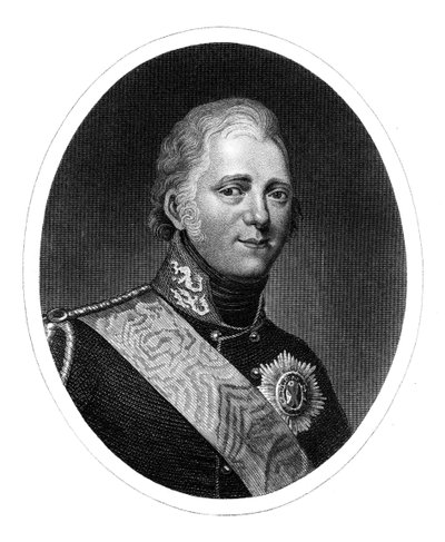 Aleksander I, car Rosji, 1826 r. autorstwa R. Page