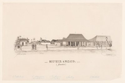 Pamięć w Padang. (Sumatra) (tytuł na obiekcie) autorstwa R. Walthert (signed by artist)