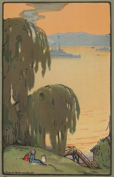 Hudson z Riverside Drive, 1914. autorstwa Rachael Robinson Elmer