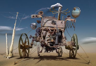 Steampunkowa maszyna pustynna autorstwa Radoslav Penchev