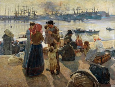 Emigranci autorstwa Raffaello Gambogi