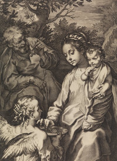 Święta Rodzina z Misą Owsianki, ca. 1580-ok. 1614. autorstwa Raffaello Guidi