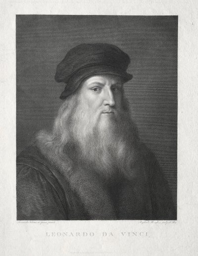 Leonardo da Vinci. autorstwa Raffaello Morghen