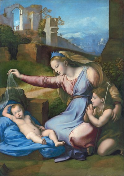 Madonna z niebieskim diademem autorstwa Raffaello Sanzio