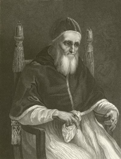 Juliusz Drugi autorstwa Raffaello Sanzio Raphael