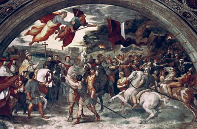 Papież Leon I, Odrażający Attyla, detal, 1511-14 autorstwa Raffaello Sanzio Raphael