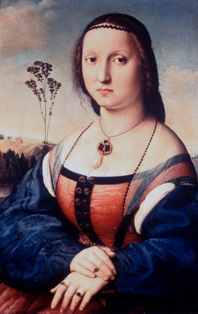 Portret Maddaleny Doni, 1506 autorstwa Raffaello Sanzio Raphael
