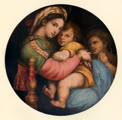 Madonna Della Sedia, c1514, c1912 autorstwa Raffaello Sanzio Raphael