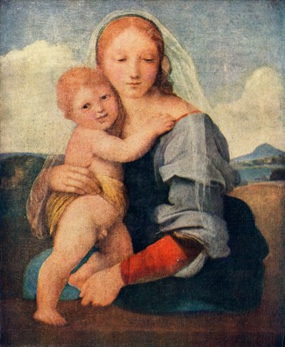 Madonna z Wieży, 1509-1511, c1912 autorstwa Raffaello Sanzio Raphael
