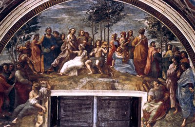 Parnas, ze Stanza delle Segnatura, 1510-1511 autorstwa Raffaello Sanzio Raphael