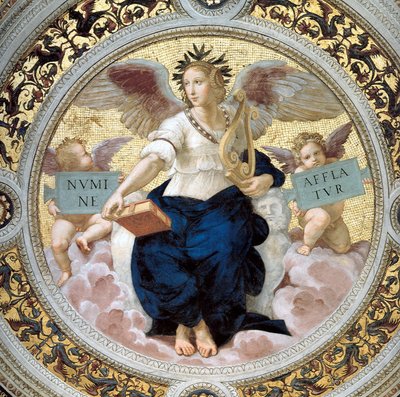 Poezja. Sala Segnatury, 1508 autorstwa Raffaello Sanzio Raphael