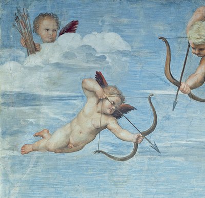 Triumf Galatei, 1512-14 (fresk) (detal 56473) autorstwa Raffaello Sanzio Raphael