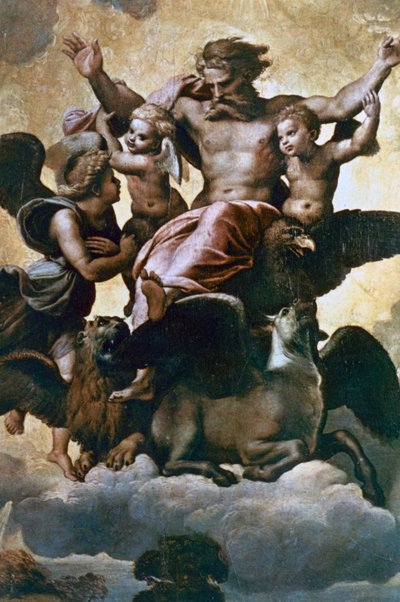 Wizja Ezechiela, ok. 1518 r. autorstwa Raffaello Sanzio Raphael