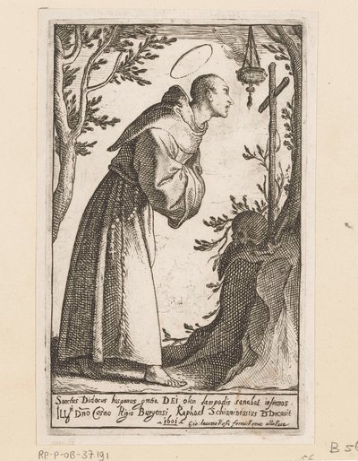 Heilige Didacus van Alcalá autorstwa Raffaello Schiaminossi