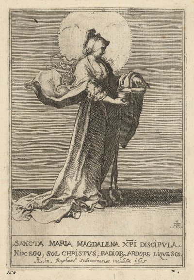Św. Maria Magdalena autorstwa Raffaello Schiaminossi, after Lucas van Leyden