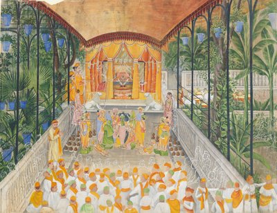 Obchody urodzin Krishna Janamashtami, ca. 1880-1900. autorstwa Ragunath