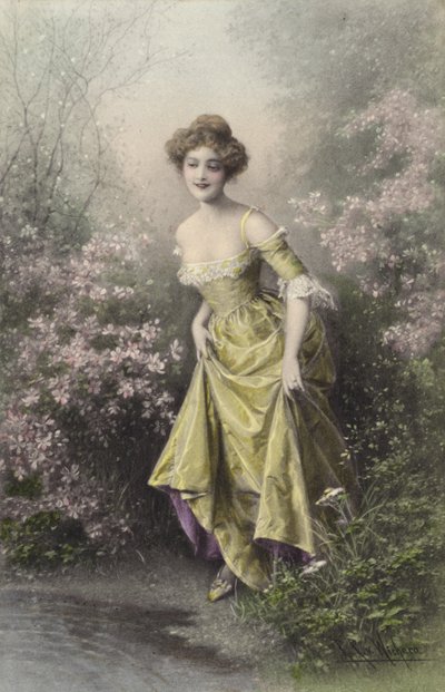 Dziewczyna w kolorze żółtym autorstwa Raimund Ritter Von Brennerstein Wichera