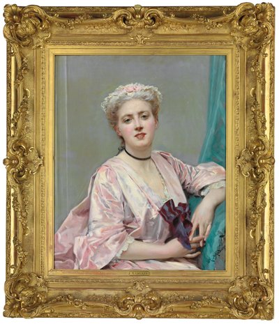 Piękno w różu, autorstwa Raimundo de Madrazo y Garreta