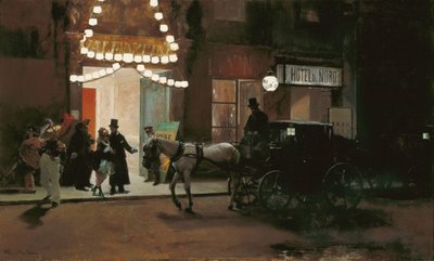 Opuszczanie balu maskowego autorstwa Raimundo de Madrazo y Garreta