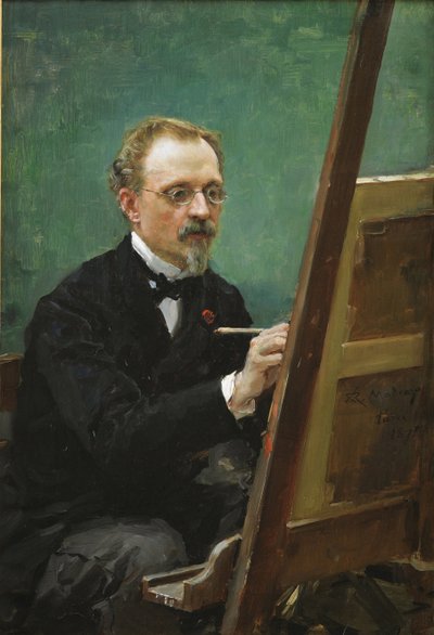 Portret Federico de Madrazo (1815-1894) - Obraz Raimundo de Madrazo y Garreta (1841-1920) autorstwa Raimundo de Madrazo y Garreta