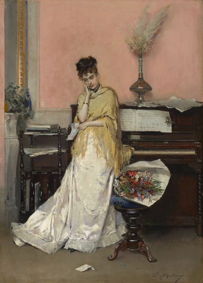 Zaduma - List, lata 70. XIX wieku autorstwa Raimundo de Madrazo y Garreta