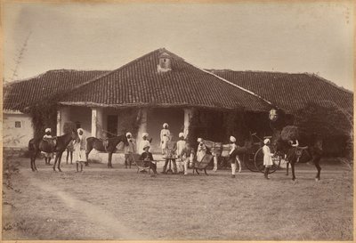 Dr Morris i towarzystwo, Jhansi (awers) autorstwa Raja Deen Dayal