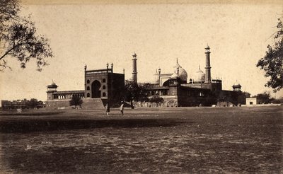 Meczet Jama Masjid, Delhi, 1886 r. autorstwa Raja Deen Dayal