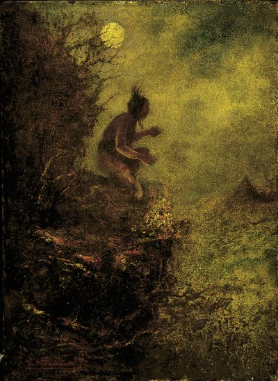 Sygnał ognia autorstwa Ralph Albert Blakelock