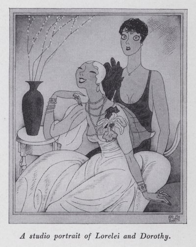 Ilustracja do „But Gentlemen Marry Brunettes” autorstwa Anity Loos (lito) autorstwa Ralph Barton