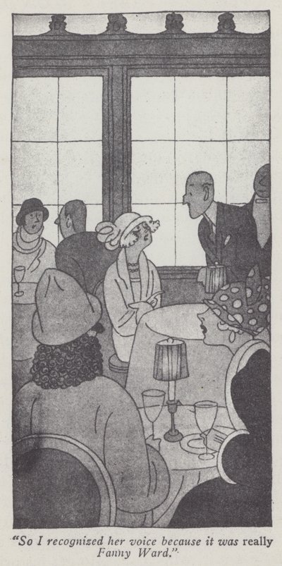 Ilustracja Anita Loos dla Panów Wolą Blondynki (lito) autorstwa Ralph Barton