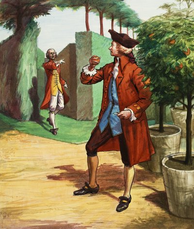 Mozart jedzący pomarańczę. autorstwa Ralph Bruce