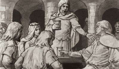 Walteoff zwabiony do Zdrady (gwasz na papierze) autorstwa Ralph Bruce