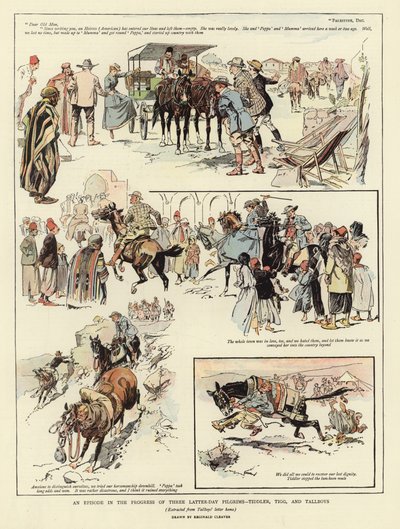 Epizod w postępie trzech pielgrzymów w dniach ostatnich autorstwa Ralph Cleaver
