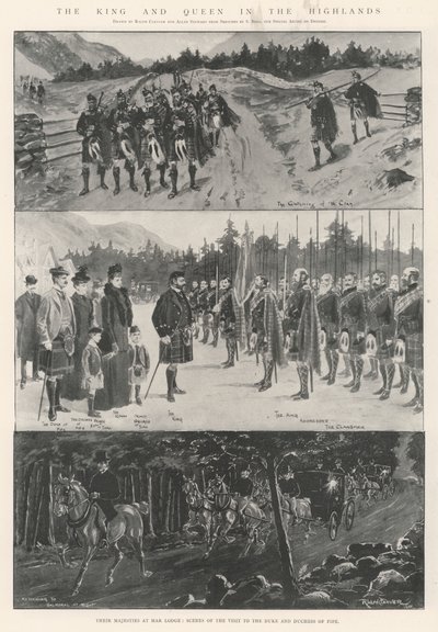 Król i królowa w Highlands autorstwa Ralph Cleaver