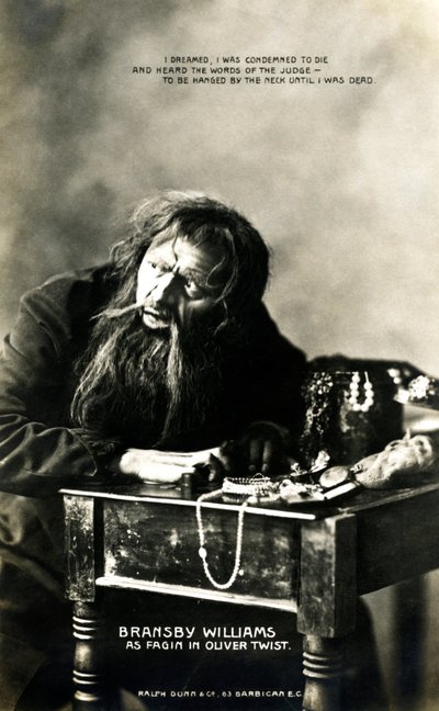 Bransby Williams 1870-1961, brytyjski aktor, początek XX wieku. autorstwa Ralph Dunn and Co.